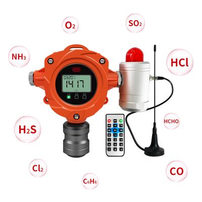 China H2S waterstofsulfide gas detector Industrieel vast gevoelig gasgehalte alarm H2S monitor Te koop