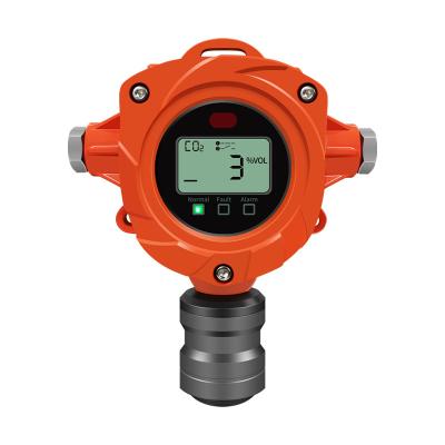 China Punttype Online Gas Monitor IP67 Vaste CO2-detector met infraroodsensor Te koop