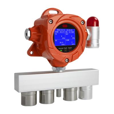 China Wandmontage vaste waterstofgasdetector 4 in 1 Multigas-detector Te koop