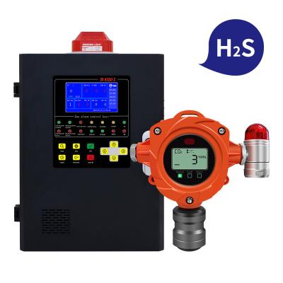 China High Precision Fixed H2S Gas Leak Detector With 4mA / 20mA Out / RS485 Output for sale