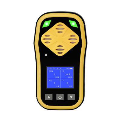 China H2S CO  O2 LEL Gas Analyzers  4 In 1 Portable Methanol Gas Detector for sale