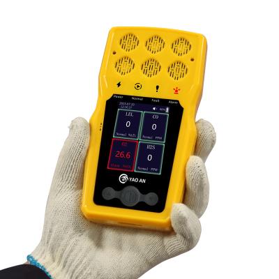 China Beveiliging Persoonlijke meerdere gasdetector Gasmeter IP67 Draagbare 6 in 1 gasdetector Te koop