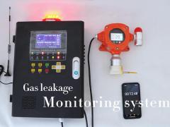 Fixed Gas Leakage Monitoring System Wall Mount Gas Detector With Gas Alarm Controller