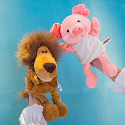 China Custom Play Soft Stuffed Animal Plush Toy Hand Puppet Kindergarten Kids Performance for sale