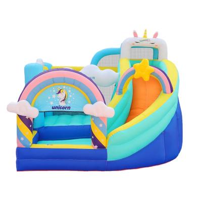 China House Bouncy Inflatable Children's Inflatable Bounce Slide Castle Outdoor Slide For Summer Games Toys Party Play Castle for sale