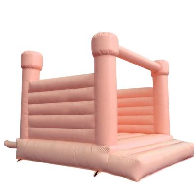 China Ourdoor Inflatable Toys Bounce House Mini Wedding Bouncing Castle Bouncy Jumper Wedding With Blower For Pink Purple Party for sale