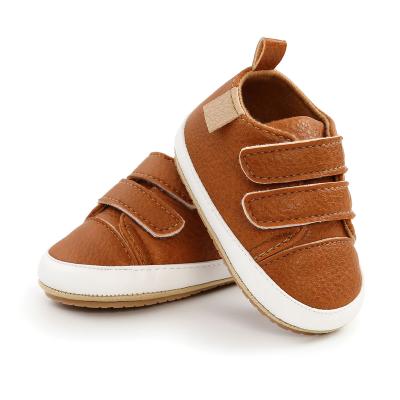 China Luxury Newborn Infant Baby Prewalker Shoes Single Lace-upToddler Autumn Sneaker Casual Anti-Slip Rubber Girls Anti-odor For Babies Boys for sale