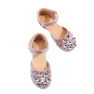 China Anti-odor Princess Party Dress Shoes 3 Year Girls Flower Girls Sandals Summer Soft Bottom Baby Kids Wedding Shoes for sale