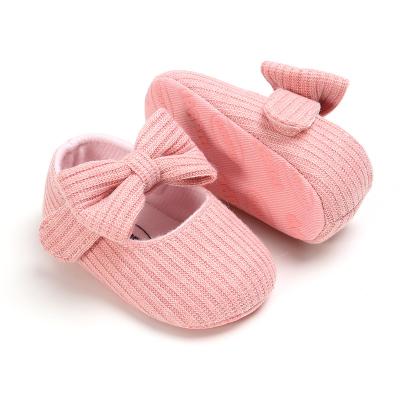 China Flat Made In China Fashion Oversized Bow Shoes Super Soft Newborn Baby Walking Sandals for sale