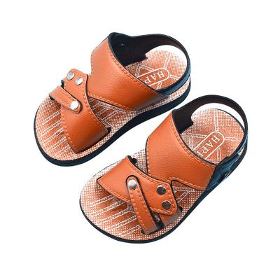 China Unique Flat Summer Children's Beach Playing Boy's Waterproof Easy-to-Clean Shoes and Sandals for sale