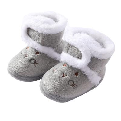 China 2021 Hot Anti-Smell Designer Shoes Newborn Toddler Girl Rejects Soft Fake Fur Winter Walker Baby Walking Shoes Boys Pre for sale