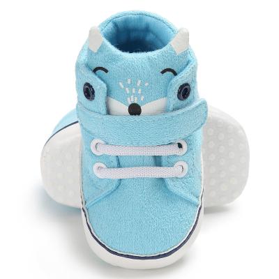 China Portable good quality flat and easy-to-wear adjustable elastic baby shoes high-top autumn and winter children's shoes for sale