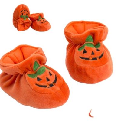 China Newborn Winter Baby Boy Boots Prewalker Girls Hutch Boots Soft Orange Pumpkin Flat Moccasin Newborn Walking Shoes For Toddler Warm for sale