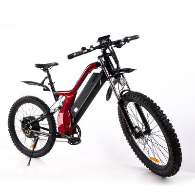 China 26inch Full Dual Suspension 26inch Hydraulic Fork Beach Multifunctional Electric Dirt Bike With 500W/1000w Rear Hub Motor for sale