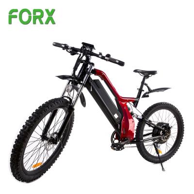 China Multifunctional modern fashion frame ebike 26x2.6 kenda 48v 500W/1000w red electric bike for mountain road for sale