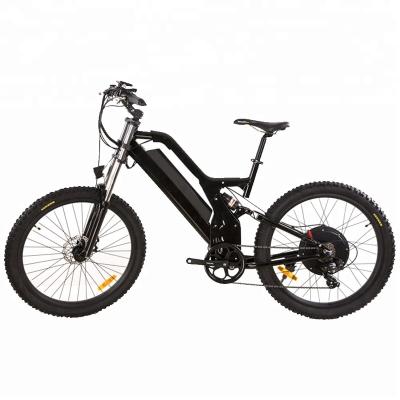 China 26inch Aluminum Alloy 500w/750w Mountain Ebike With Removable Lithium Battery With Dual Suspension for sale