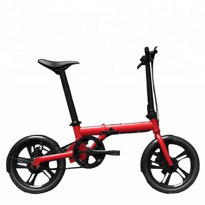 China Patented Lightest Compact Aluminum Alloy 16 Inch Folding Electric Bike / Bicycle With CE And EN15194 Certification for sale