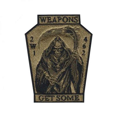 China Sugar Skull Embroidered Viable Black Patch For Apparel Iron On Sewing Applique For Jackets Jeans Biker Patch Clothes Stickers Badges for sale