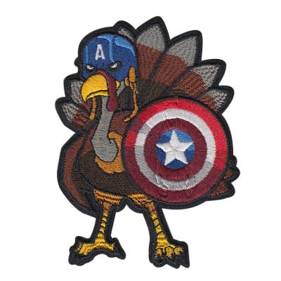 China Sustainable Personalized Embroidered Embroidery Patches Custom Felt Bird Patch for sale