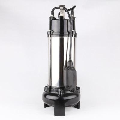 China 220v Sewage Pumps Well Pump Washing And Cleaning Submersible With Scissor Cutting System for sale