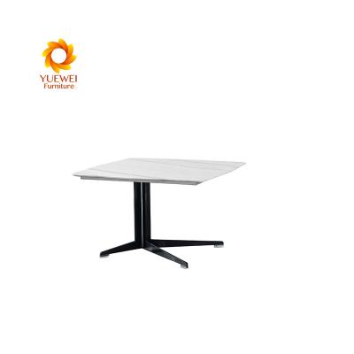 China Modern Custom Frame Convertible Metal Round Top Office Area Wholesalers White Coffee Table for sale