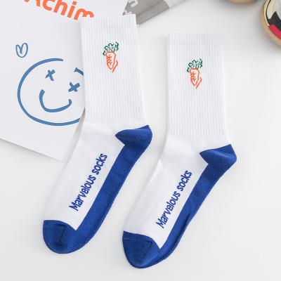 China 2021 new arrival funny high knee fashion sublimation knitted ladies funny high knee high custom logo unisex socks fast delivery girls QUICK DRY for sale