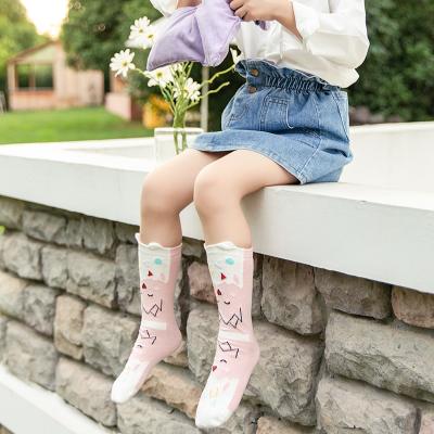 China Breathable Accept OEM Funny Boy Girl Cartoon Design Baby Kids Socks for sale