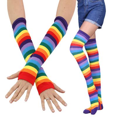 China Various Designer Knitted Striped Woman Socks Breathable Factory Sale for sale