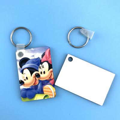 China Wooden keychains MDF blanks keychains eco-friendly sublimation to sublimate custom double sides for sale