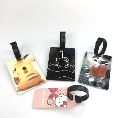 China Wholesale Eco-Friendly Sublimation MDF Personalize Pattern Luggage Tag for sale