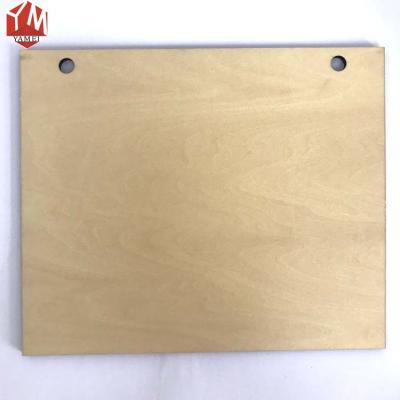 China Home Decoration 5mm Sheet A4 Sublimation Plywood Heat Transfer Blank Board Photo Wood Board for sale