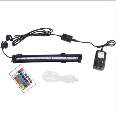 China Hot Selling Submersible Viable RGB Waterproof Ip68 Planted Led Aquarium Bubble Light For Fish Tank for sale