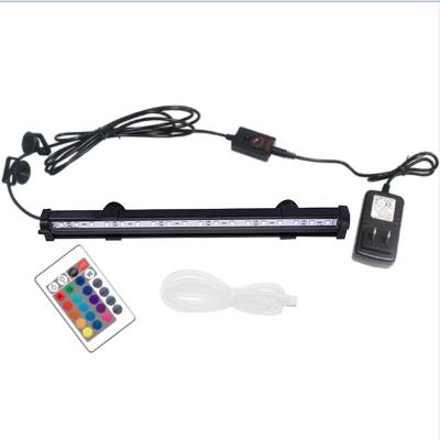 China Factory wholesale viable RGB led submersible aquarium air bubble light aquarium bar lamp for sale