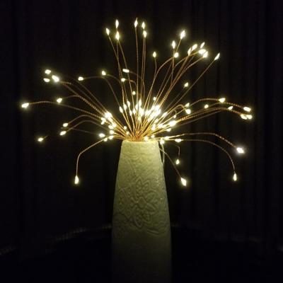 China LANDSCAPE Outdoor And Indoor Multicolor Decorative Firework Solar Led Hanging Park Lights for sale