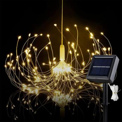 China LANDSCAPE Wholesale Price Outdoor Hanging Multicolor Decorative Firework Star Burst Solar Led Light for sale