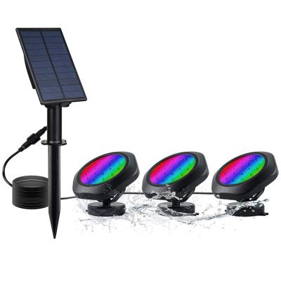 China Waterproof Led Solar Garden Swimming Pool RGB Underwater Pool Light for sale