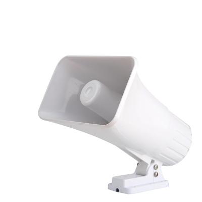 China ABS 8 Ohm White Outdoor Electronic Alarm Siren Horn Loud Speaker for sale