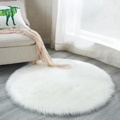 China 2022 New Style Washable Hair Round Soft Circular Blankets Round Shaggy Rugs From Rugs Manufacturer for sale