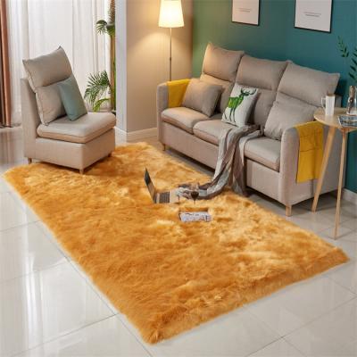 China China Supplier Wholesale Washable Sheepskin Fur Blanket With High Quality Faux For Plush Rug For Living Room for sale