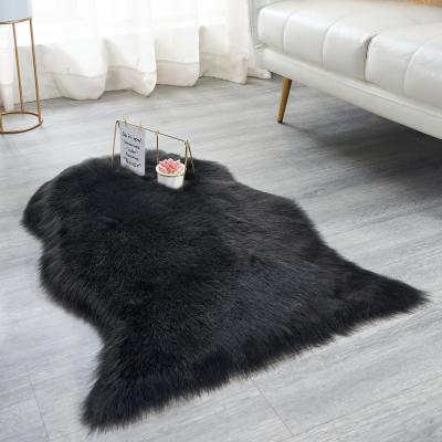 China Amazon Washable Hot Selling Shaggy Home Decoration Carpet Rugs Living Room Pretty Soft Fluffy Faux Fur Blanket for sale