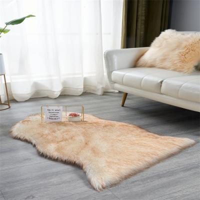 China Washable Popular Upscale Comfortable So Soft Shaggy Living Room Door Faux Fur Animal Blankets Carpet Living Room for sale