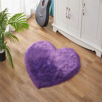 China Washable Long Shaggy Hair Faux Sheepskin Faux Fur Rug Rug And Blanket Acrylic Rug And Blanket Love Washable for sale