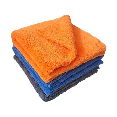 China Home Hotel Kitchen Car Cleaning Fade Resistant Plush Microfiber Coral Fleece Towels Custom Quick Dry Soft Absorbent Microfiber Car Wash Towel for sale