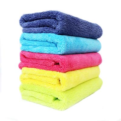 China Kitchen Home Car Hotel Factory Sale High Microfiber Coral Fleece Laser Cut Towel Absorption Car Cleaning Seal for sale