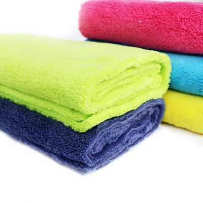 China Hotel Kitchen Home Car Cleaning Coral Fleece Towel Edgeless for sale