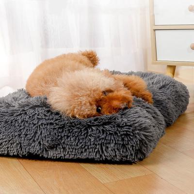 China Travel Dropshipping Designer Donut Orthopedic Dog Cat Pet Beds Custom Made Plush Luxury Camas De Perro Hundebett Large Large for sale