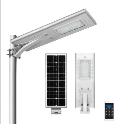 China ROAD outdoor 20W all in one solar led street light with controller die-cast aluminum housing solar10W 30W 40W 50W 60W 80W IP65 for sale