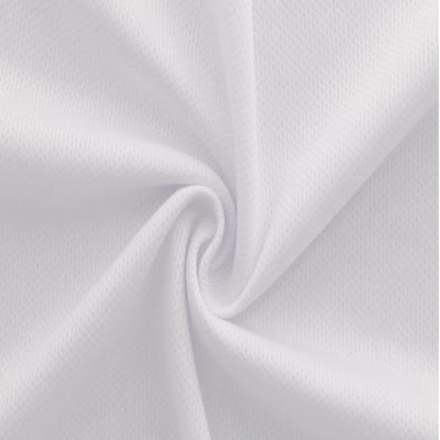 China Anti-UV Breathable White Sportswear High Quality Recycling Wear 100% Polyester Fabric For Recycling Tank Tops for sale