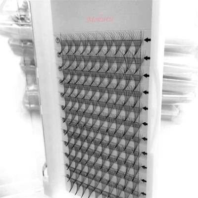 China Different Fans Handmade Lash Eyelash Extension 5d 6d 8d Mink Cluster Heat Bonded Premade Full Volume 3d Eyelash Extension for sale