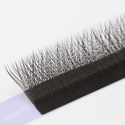 China Dolly Lash Customizable Dark Black Natural Full Volume Private Label 3d Volume Clover Thin Fluffy Eyelashes Extension for sale